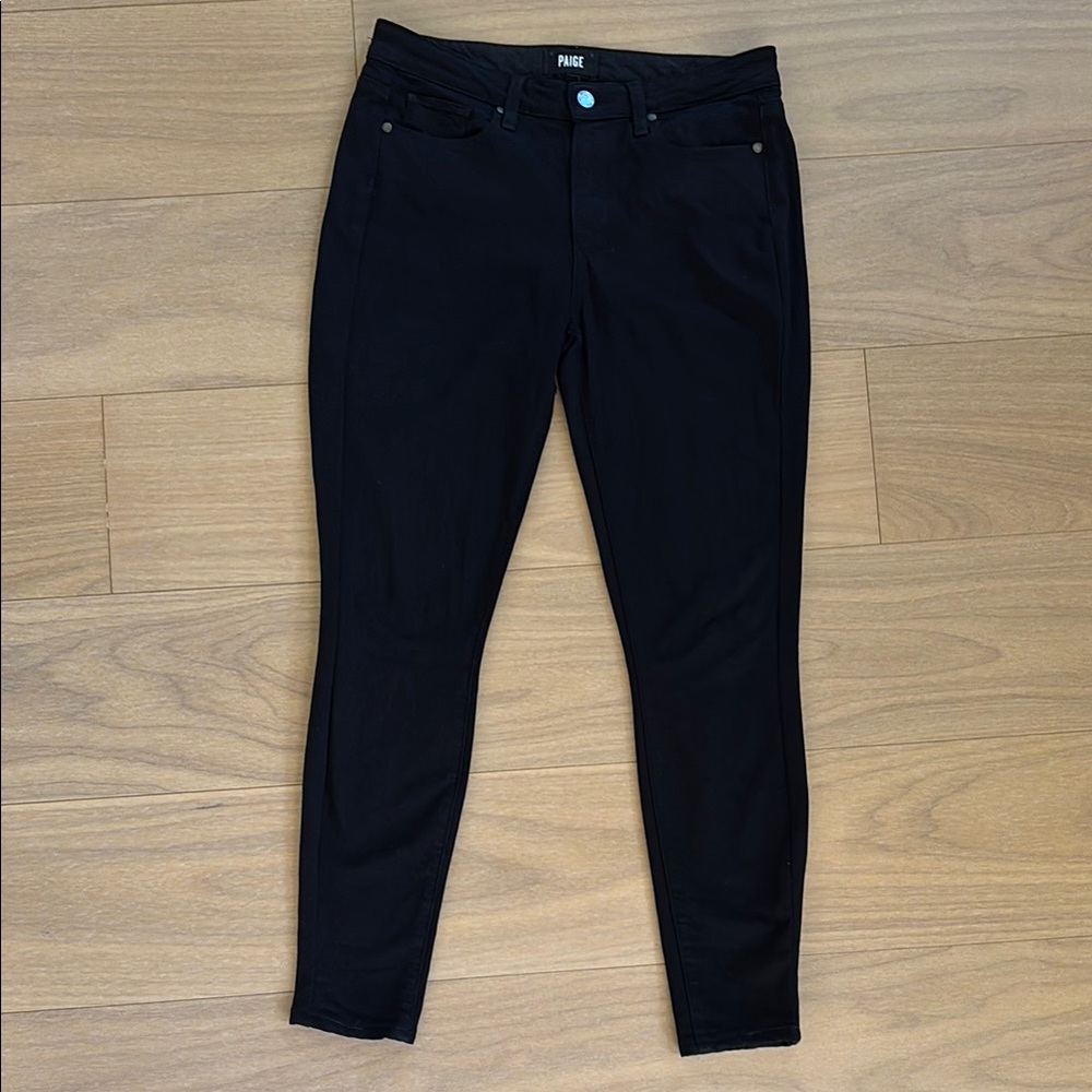Paige Black Hoxton Ultra Skinny Jeans size 28